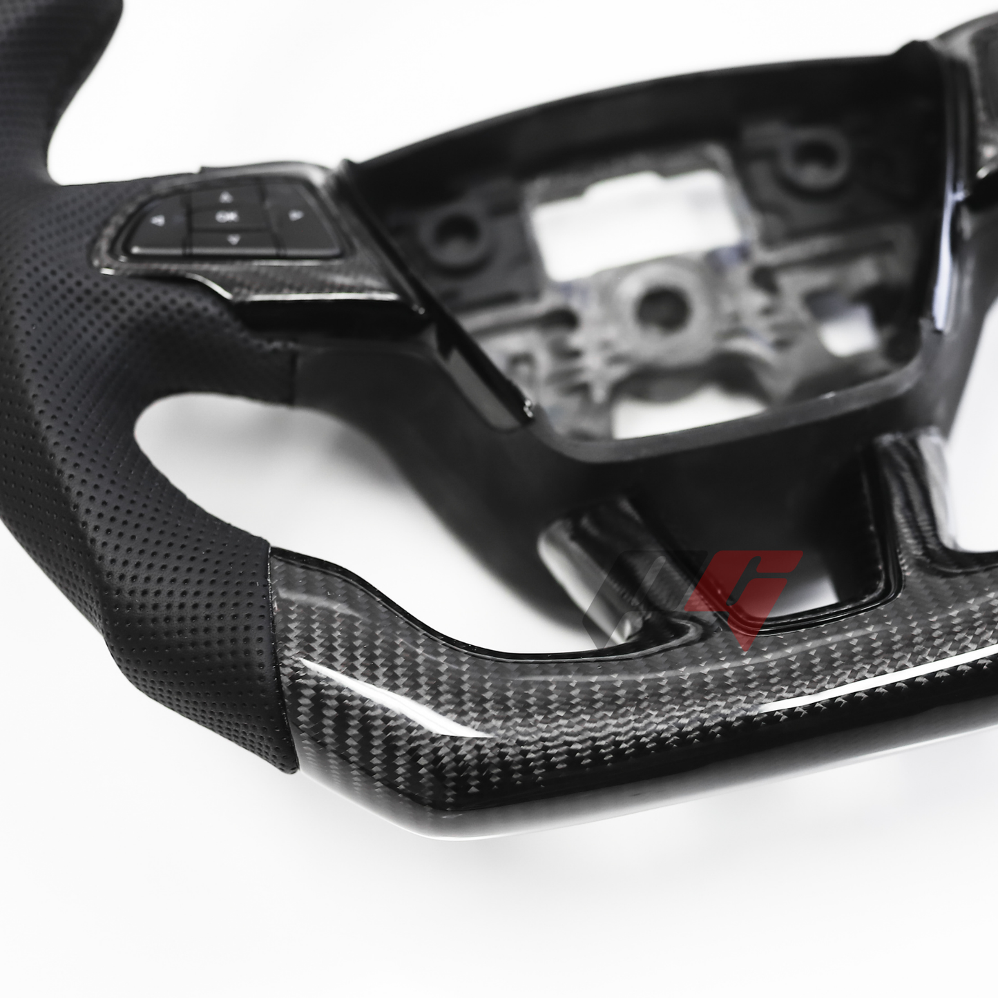 FOR 2007-2014 CADILLAC CTS / CTS-V / SRX / SLS CARBON FIBER PERFORMANCE STEERING WHEEL