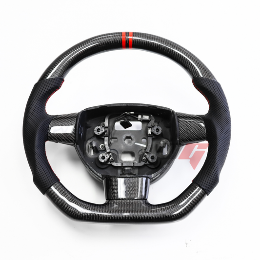 FOR 2005-2012 FORD FOCUS MK2/ST CARBON FIBER & LEATHER STEERING WHEEL