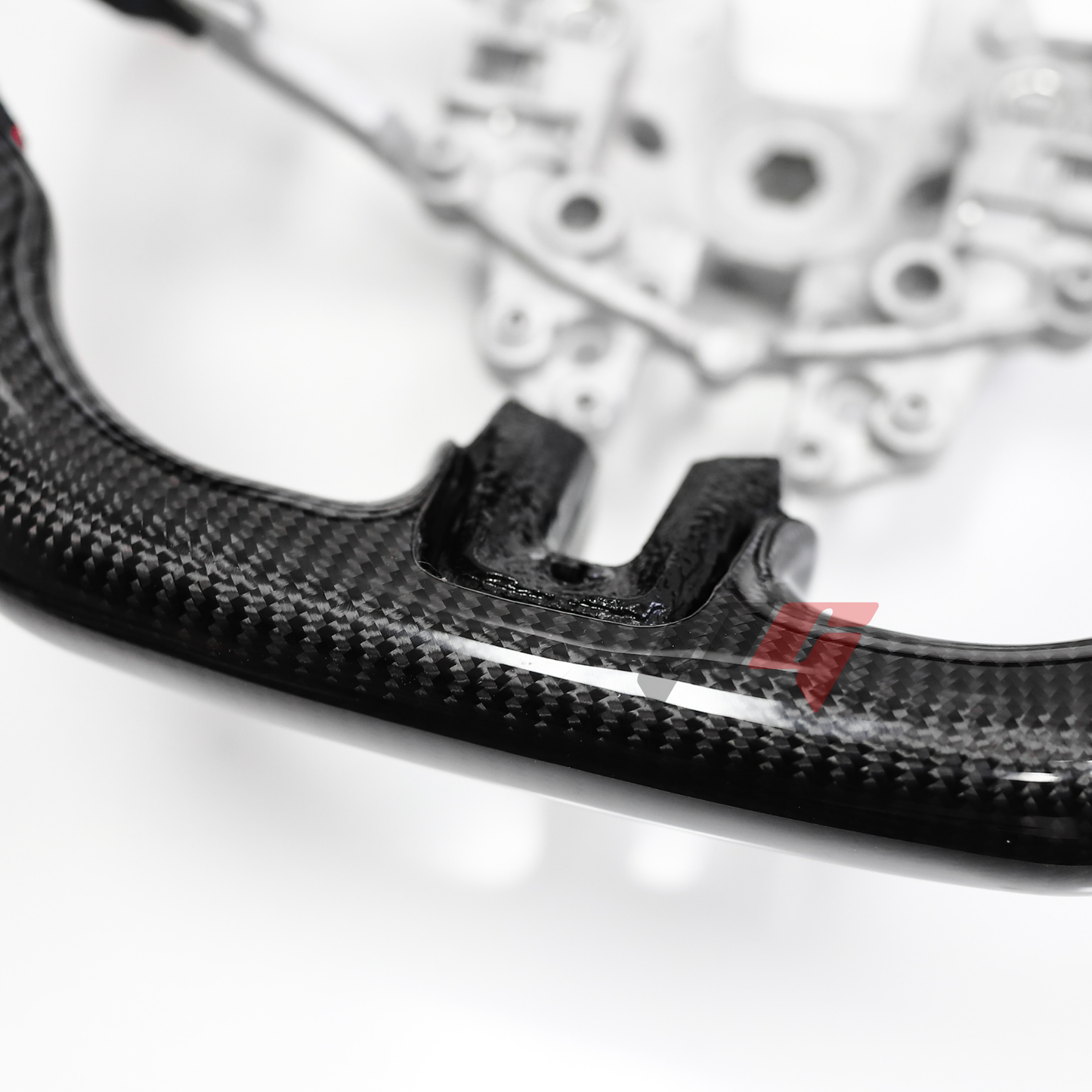 FOR 2015-2017 FORD MUSTANG CARBON FIBER & LEATHER STEERING WHEEL