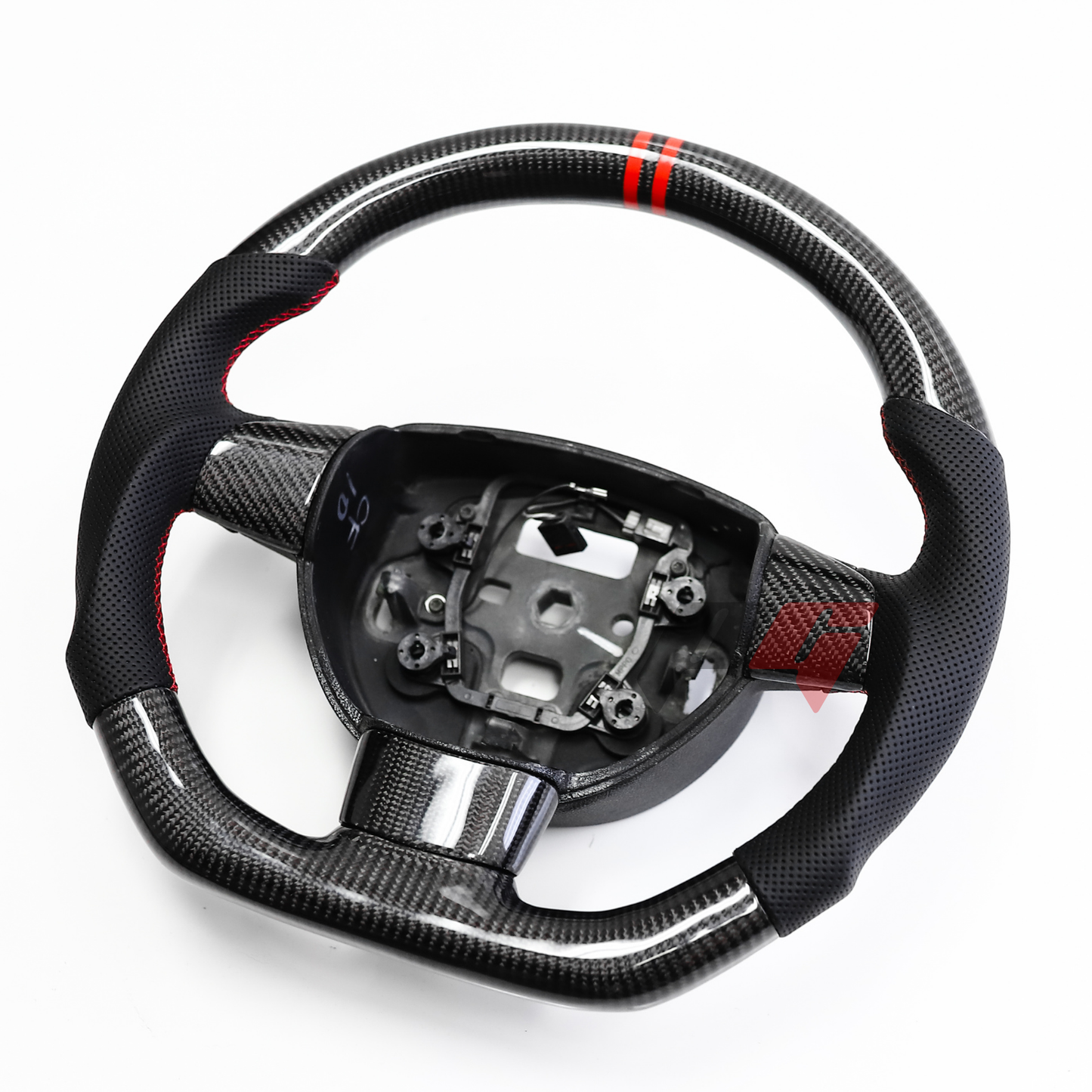 FOR 2005-2012 FORD FOCUS MK2/ST CARBON FIBER & LEATHER STEERING WHEEL