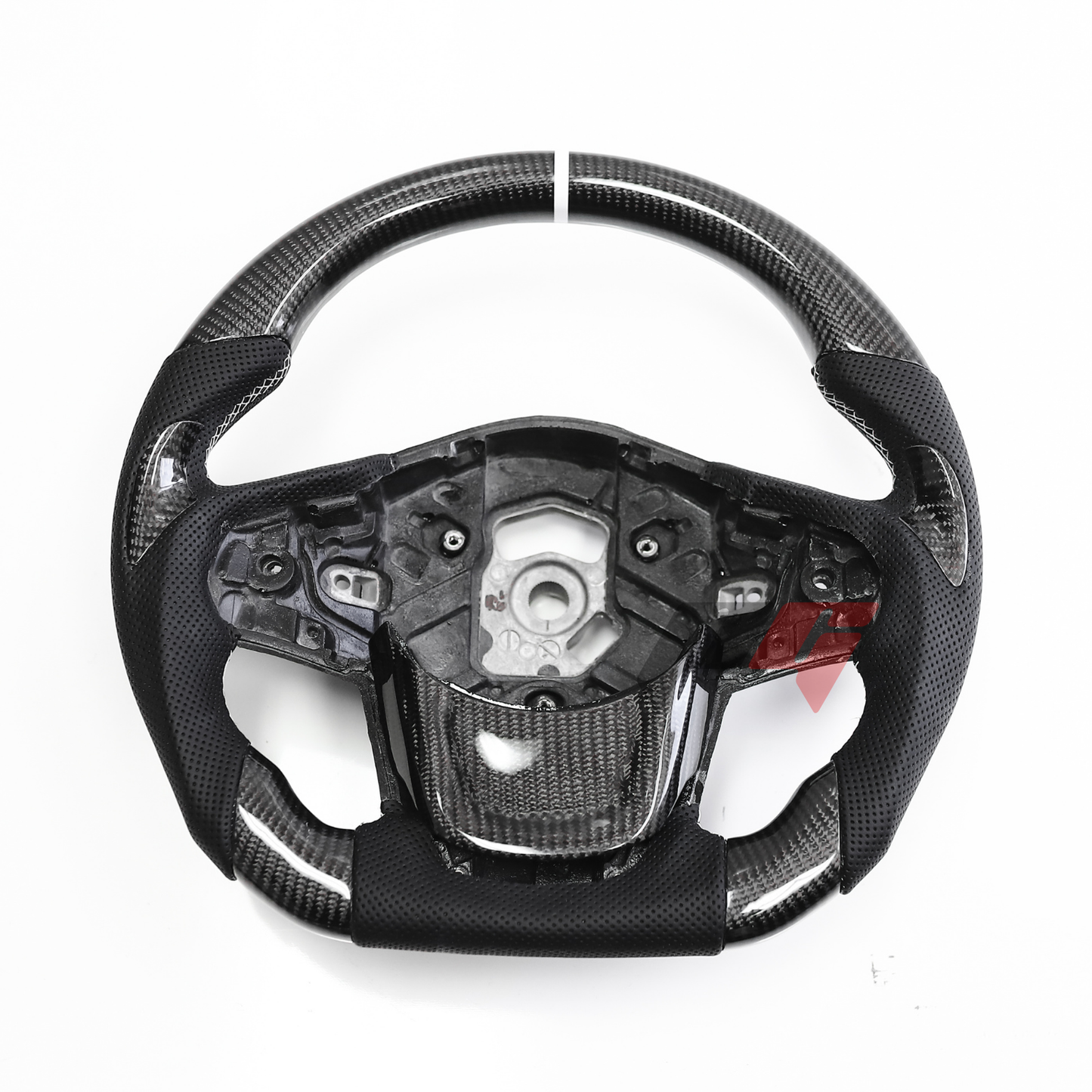 FOR 2019-2026 TOYOTA SUPRA CARBON FIBER & LEATHER STEERING WHEEL