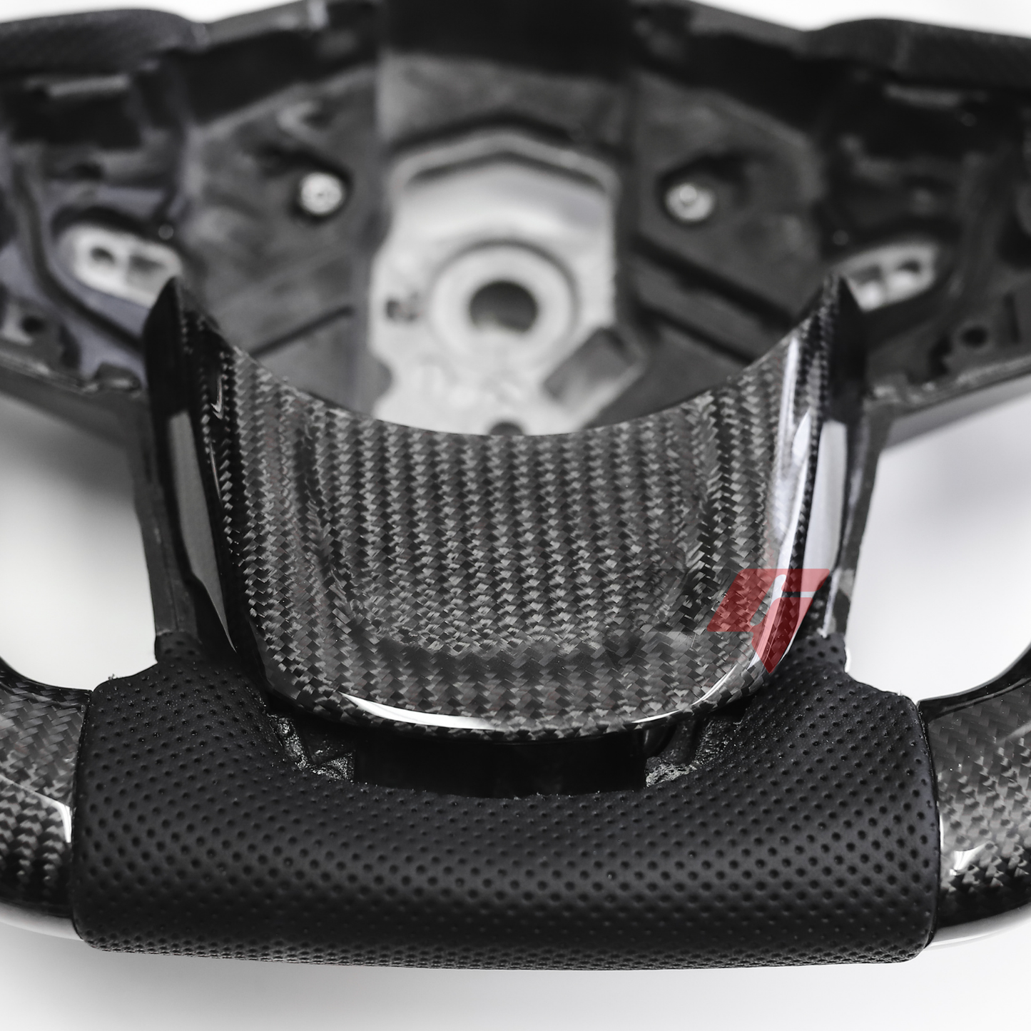 FOR 2019-2026 TOYOTA SUPRA CARBON FIBER & LEATHER STEERING WHEEL
