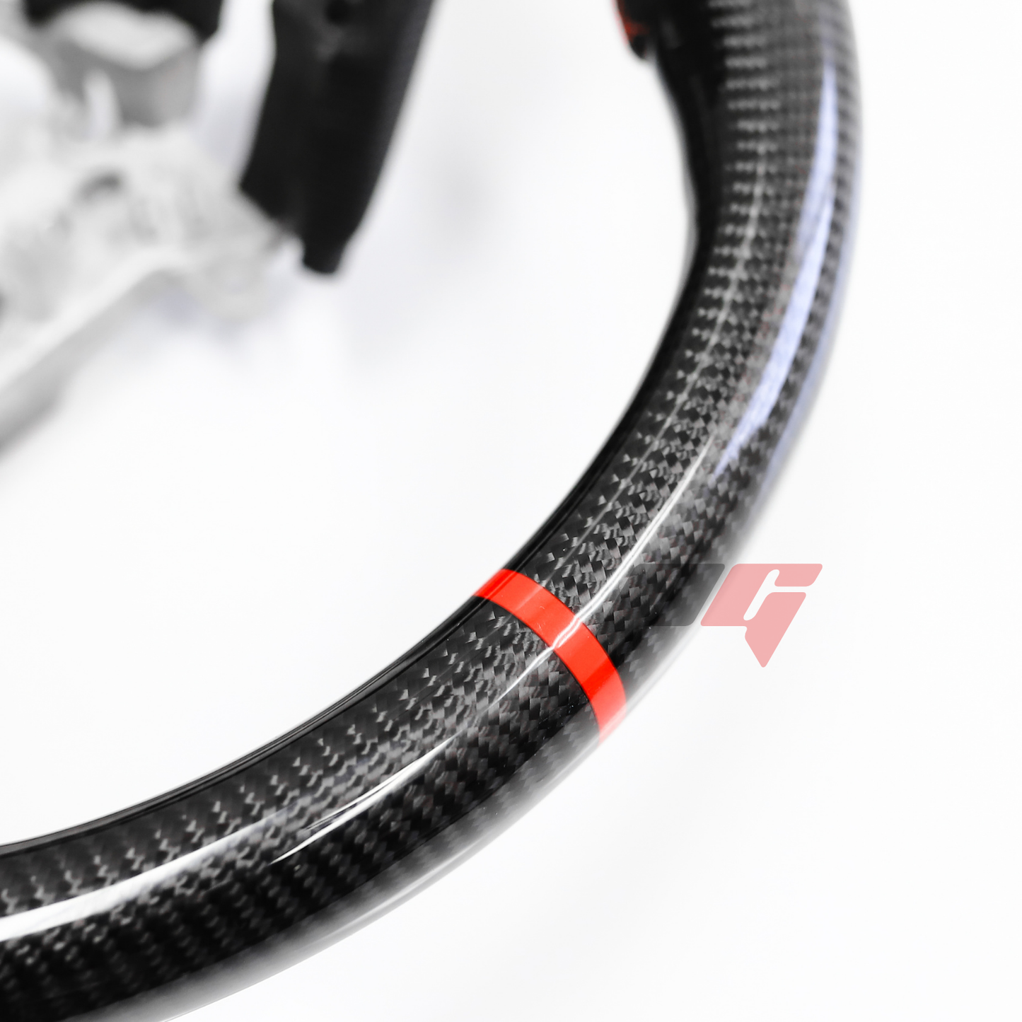 FOR 2016-2021 HONDA CIVIC CARBON FIBER & LEATHER STEERING WHEEL