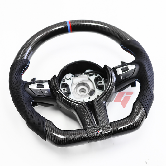 FOR 2012-2018 BMW F3X 1-4 SERIES / F8X M2, M3, M4 / X3-X6 CARBON FIBER PERFORMANCE STEERING WHEEL