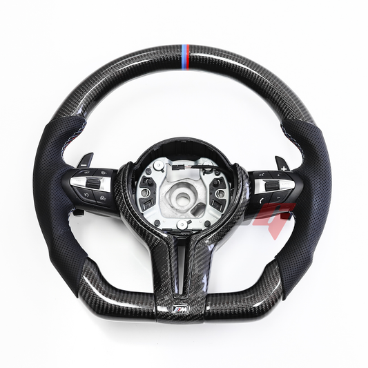 FOR 2012-2018 BMW F3X 1-4 SERIES / F8X M2, M3, M4 / X3-X6 CARBON FIBER PERFORMANCE STEERING WHEEL