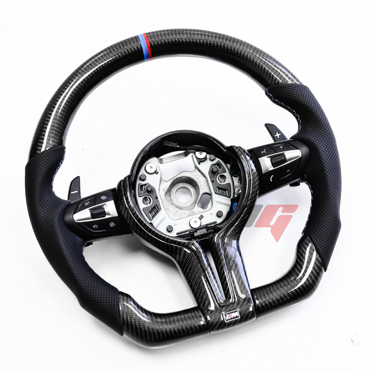 FOR 2012-2018 BMW F10 5 & 6 SERIES CARBON FIBER PERFORMANCE STEERING WHEEL