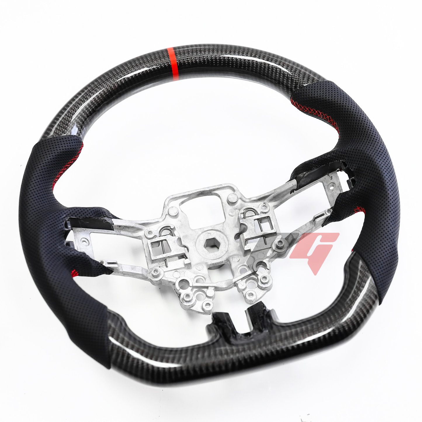 FOR 2018-2023 FORD MUSTANG CARBON FIBER & LEATHER STEERING WHEEL