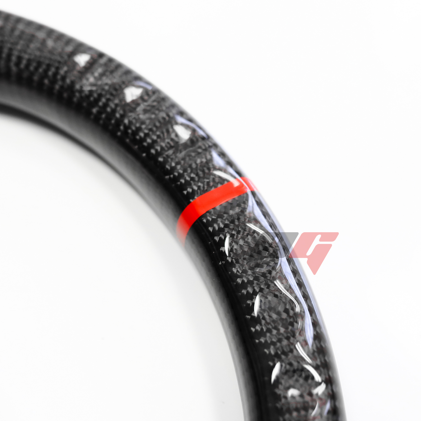 FOR 2018-2023 FORD MUSTANG CARBON FIBER & LEATHER STEERING WHEEL
