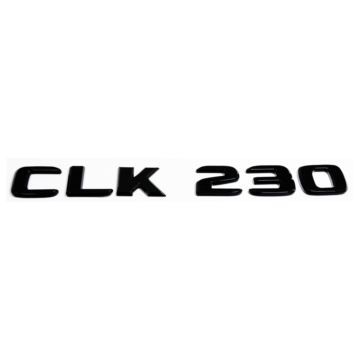 "CLK230" Gloss Black Raised Letter Emblem For Rear Trunk Lid Fits Mercedes CLK