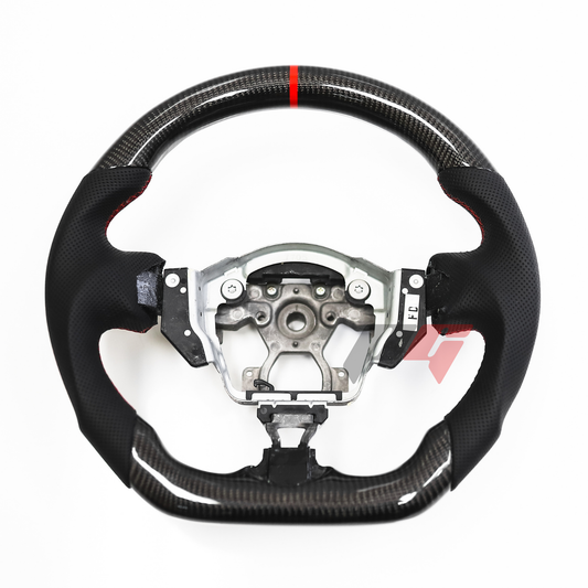FOR 2009-2020 NISSAN 370Z CARBON FIBER & LEATHER STEERING WHEEL