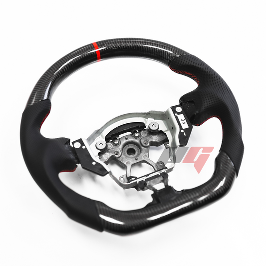 FOR 2009-2020 NISSAN 370Z CARBON FIBER & LEATHER STEERING WHEEL