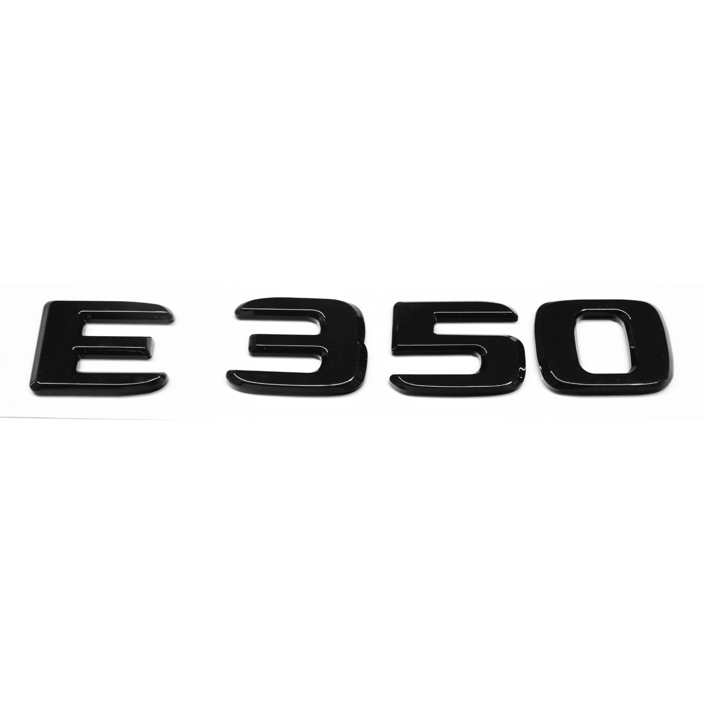 "E350" Gloss Black Raised Letter Emblem For Rear Trunk Lid Fits Mercedes E Class