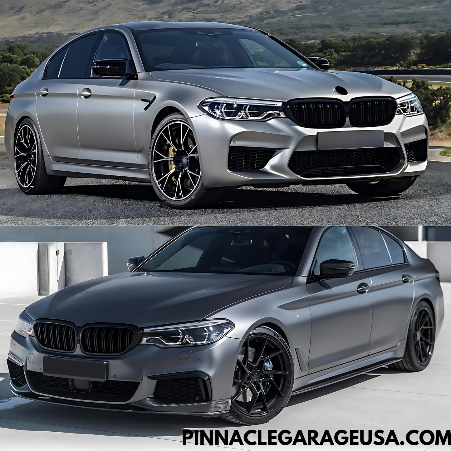 2017-2020 BMW G30 5 Series Gloss Black Front Kidney Grille Grill