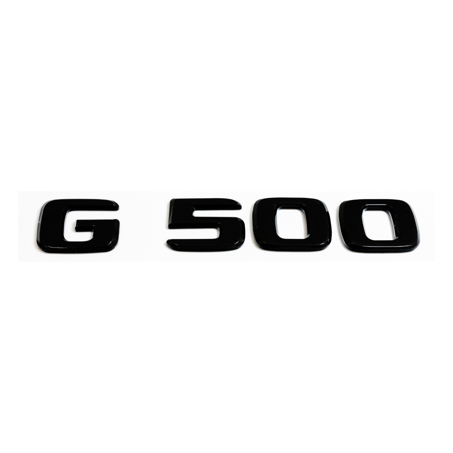 "G500" Gloss Black Raised Letter Emblem For Rear Trunk Lid Fits Mercedes G Class