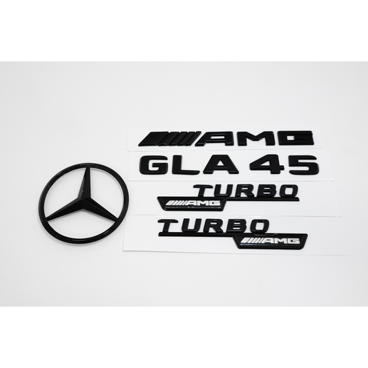 Mercedes-Benz X156 W156 GLA45 AMG Gloss Black Emblem Pack