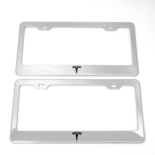 Stainless Steel License Plate Frame Holder Fits For TESLA