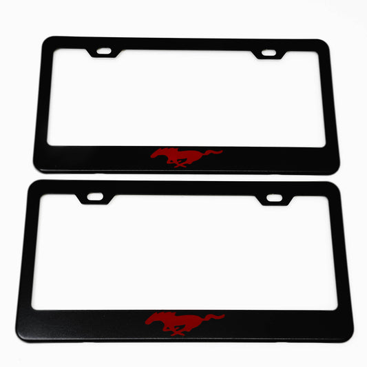 Stainless Steel License Plate Frame Holder Fits For FORD MUSTANG