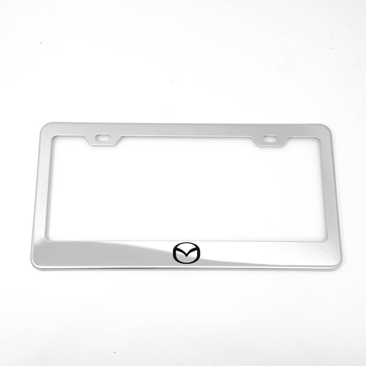Stainless Steel License Plate Frame Holder Fits For MAZDA