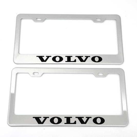 Stainless Steel License Plate Frame Holder Fits For VOLVO