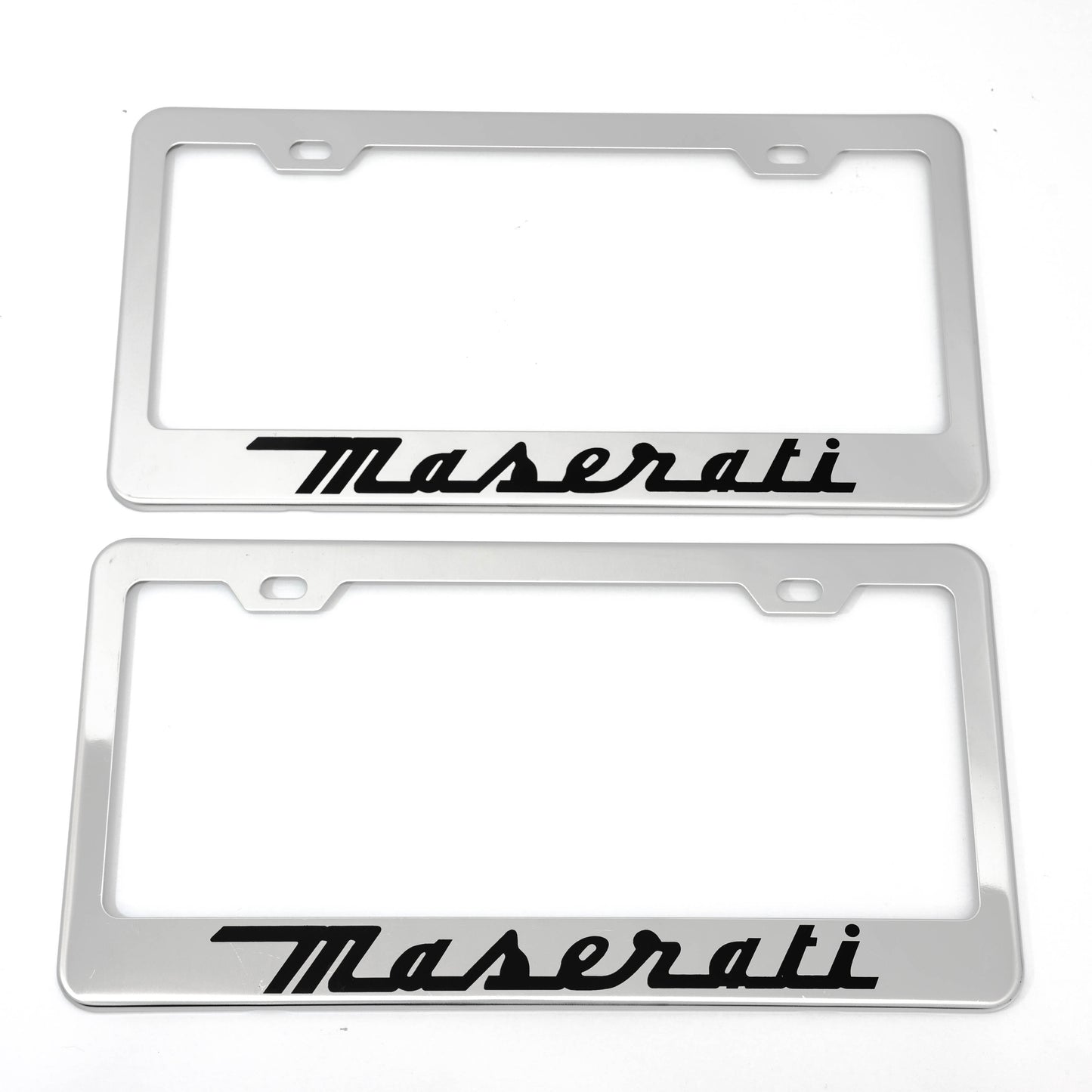 Stainless Steel License Plate Frame Holder Fits For MASERATI