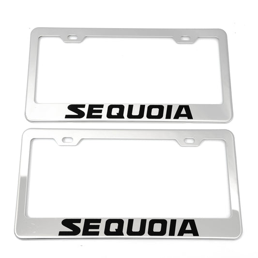 Stainless Steel License Plate Frame Holder Fits For TOYOTA SEQUOIA