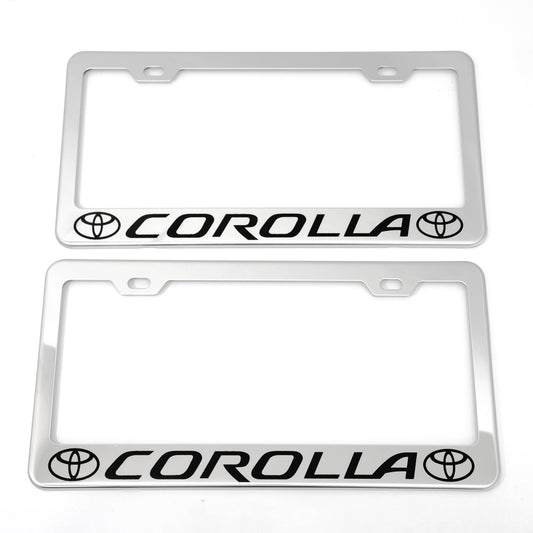 Stainless Steel License Plate Frame Holder Fits For TOYOTA COROLLA