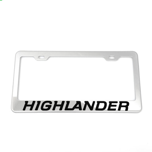 Stainless Steel License Plate Frame Holder Fits For TOYOTA HIGHLANDER