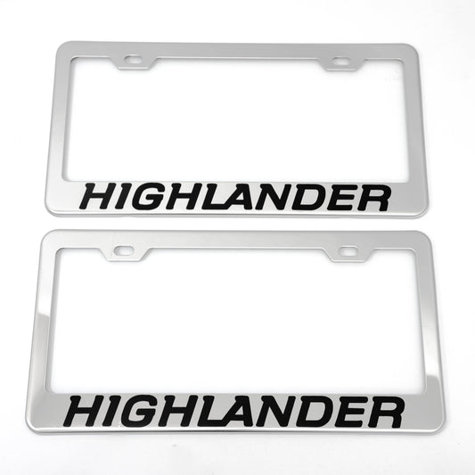 Stainless Steel License Plate Frame Holder Fits For TOYOTA HIGHLANDER