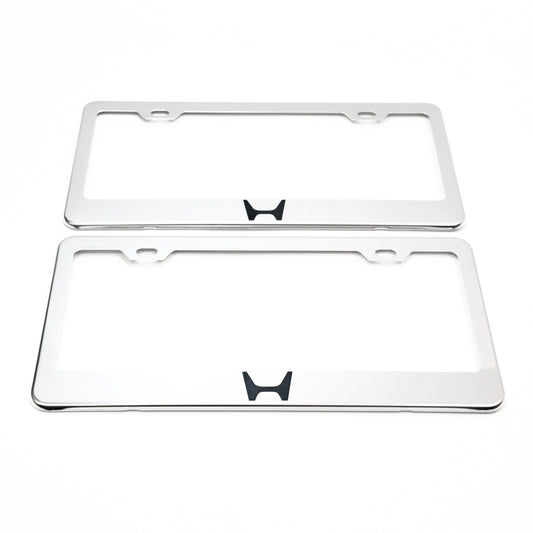 Stainless Steel License Plate Frame Holder Fits For HONDA