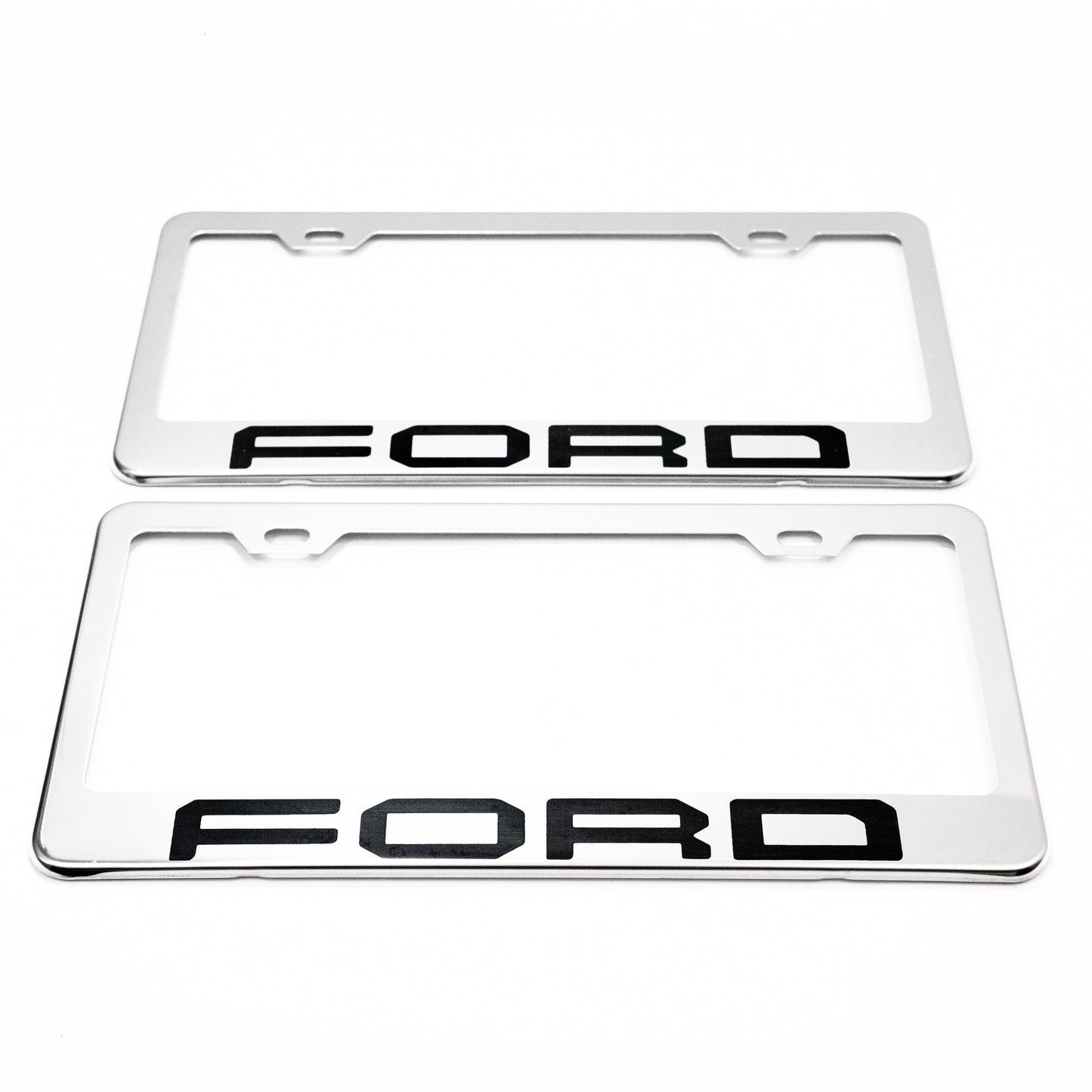 Stainless Steel License Plate Frame Holder Fits For FORD