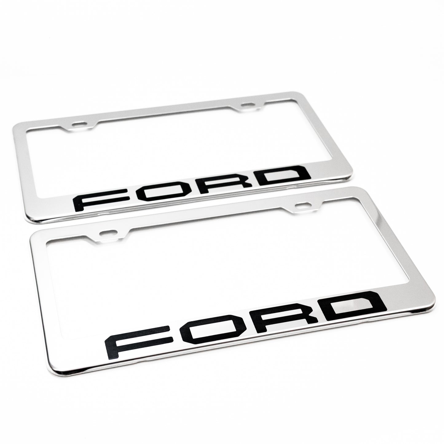 Stainless Steel License Plate Frame Holder Fits For FORD