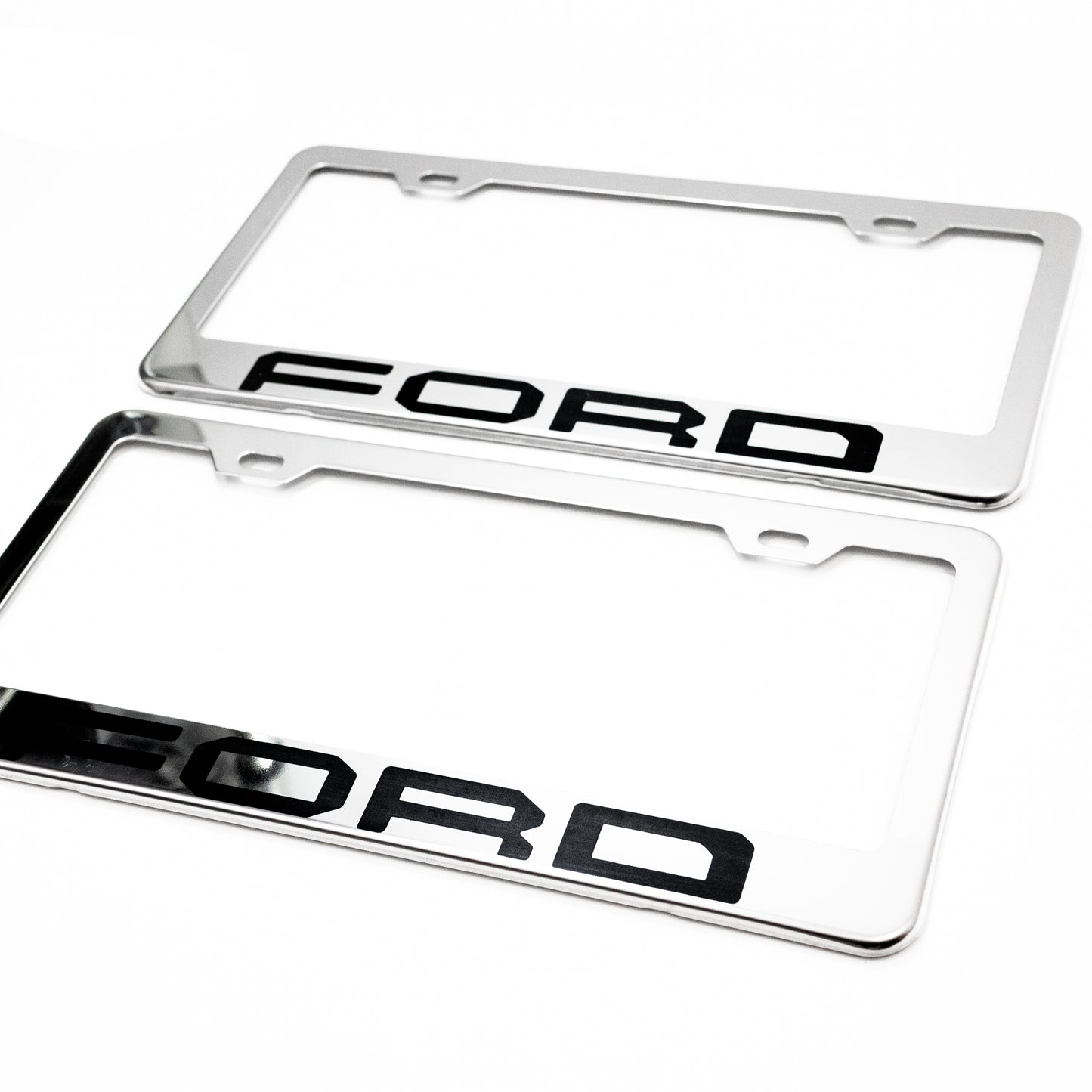 Stainless Steel License Plate Frame Holder Fits For FORD
