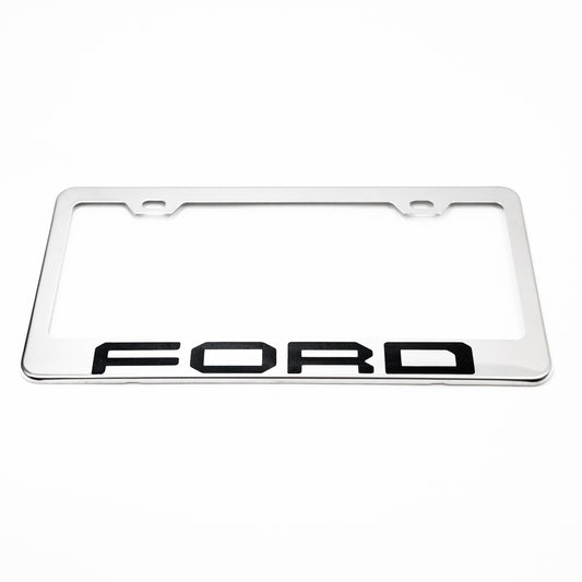 Stainless Steel License Plate Frame Holder Fits For FORD