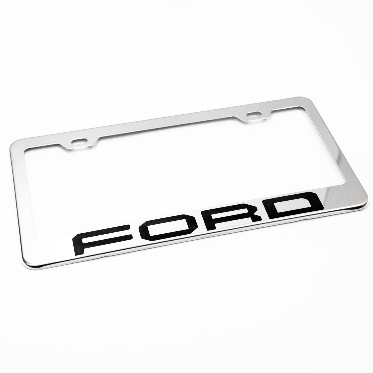 Stainless Steel License Plate Frame Holder Fits For FORD