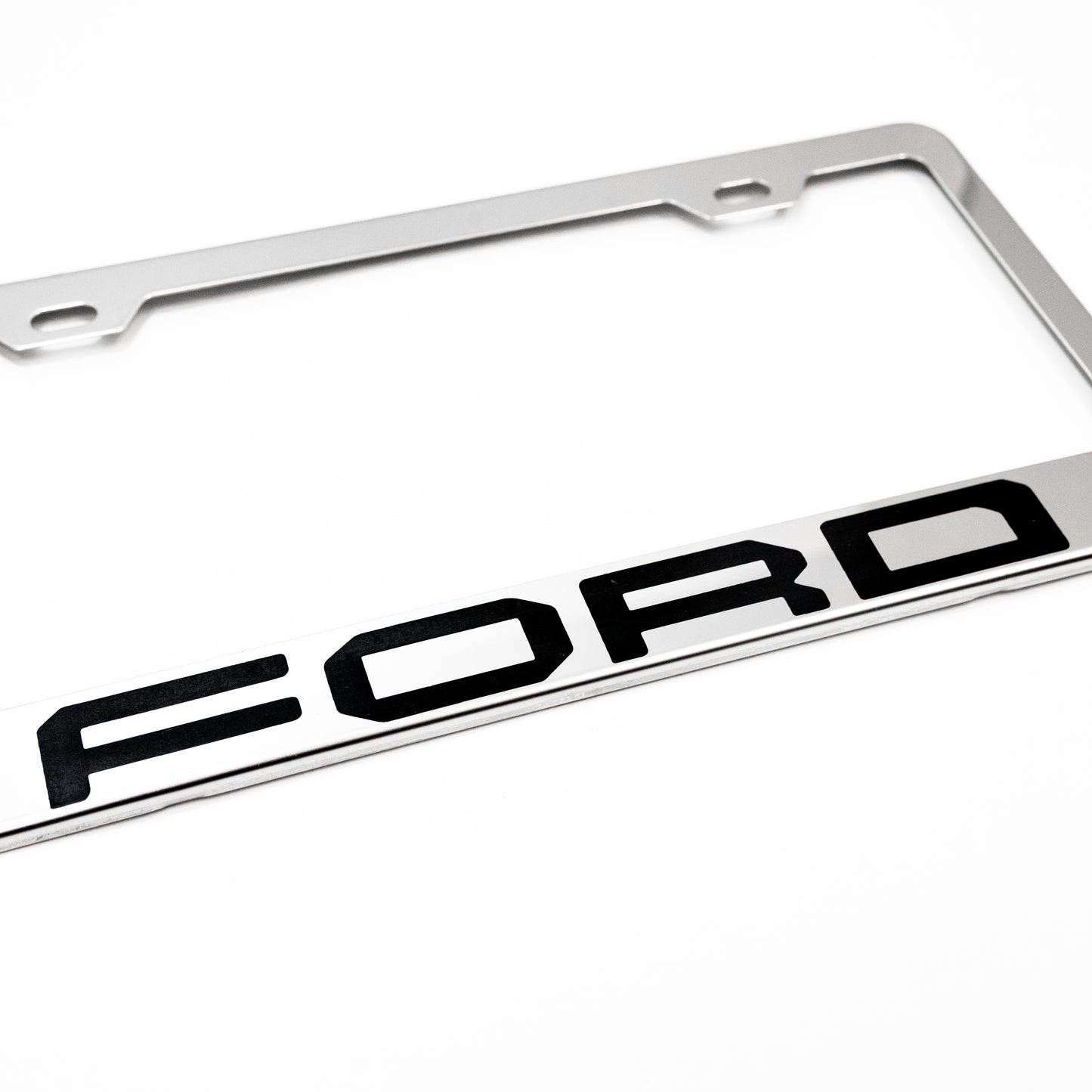 Stainless Steel License Plate Frame Holder Fits For FORD