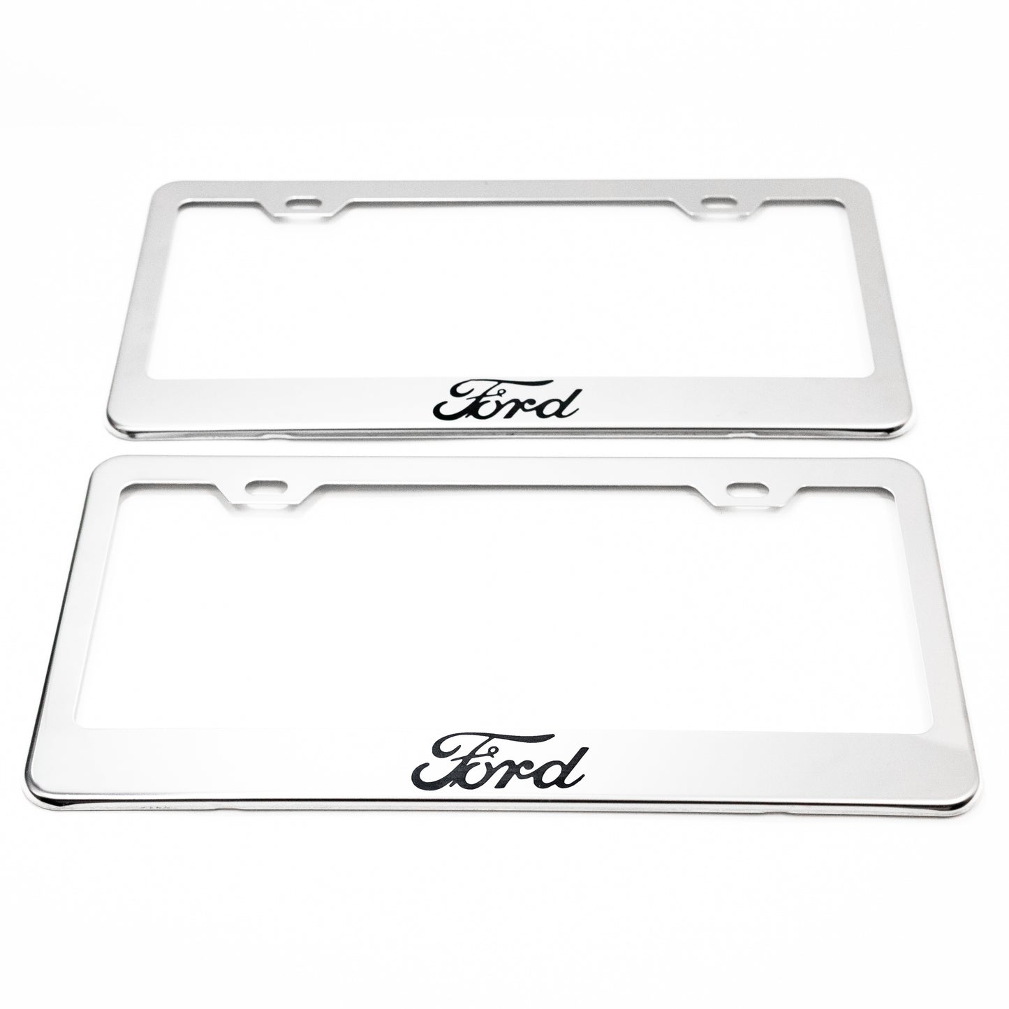 Stainless Steel License Plate Frame Holder Fits For FORD