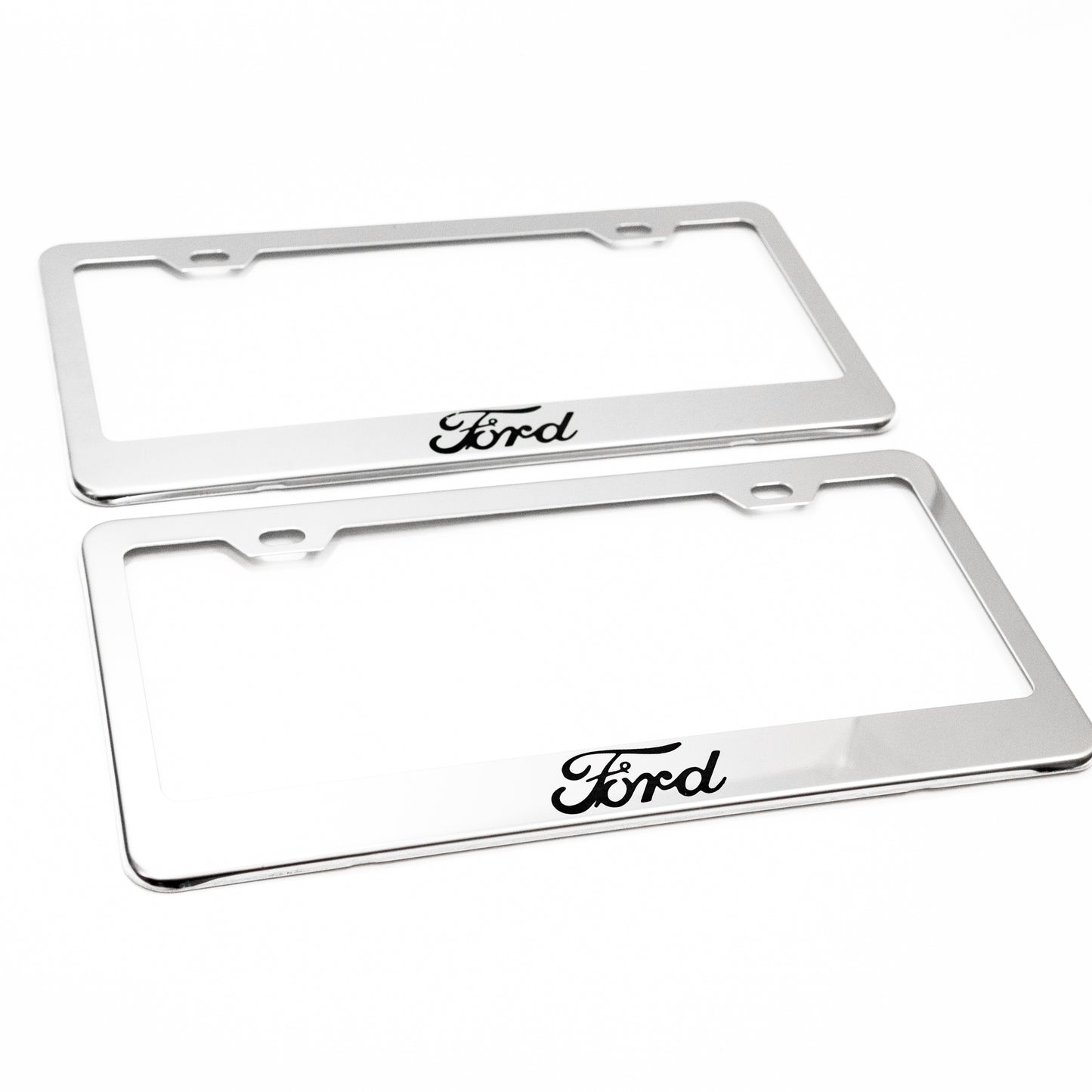 Stainless Steel License Plate Frame Holder Fits For FORD
