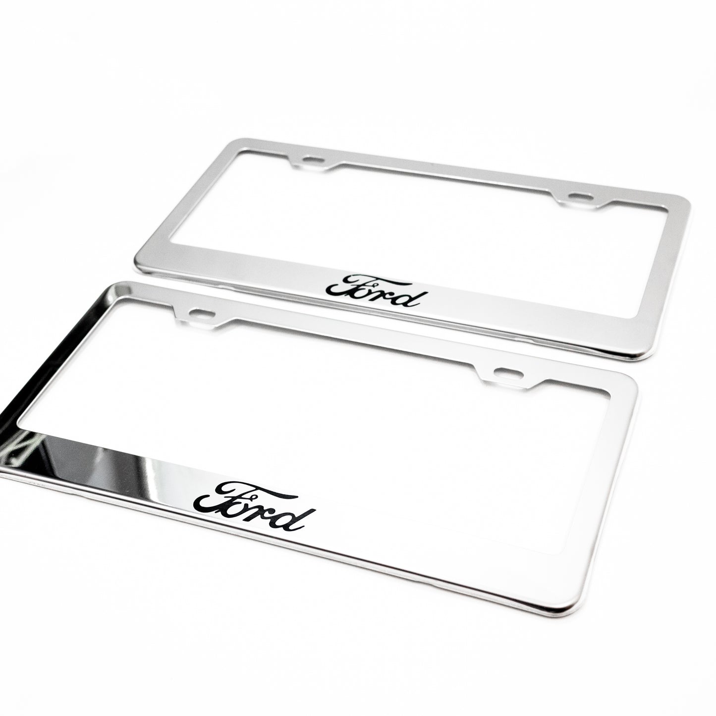 Stainless Steel License Plate Frame Holder Fits For FORD