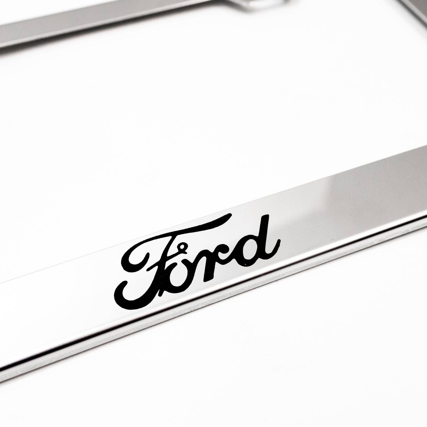 Stainless Steel License Plate Frame Holder Fits For FORD