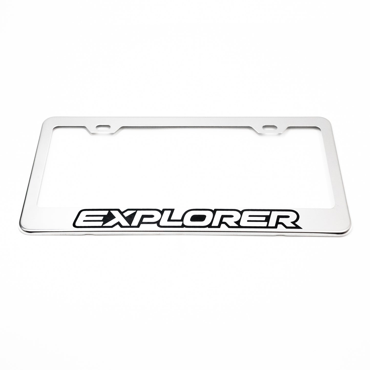 Stainless Steel License Plate Frame Holder Fits For FORD EXPLORER