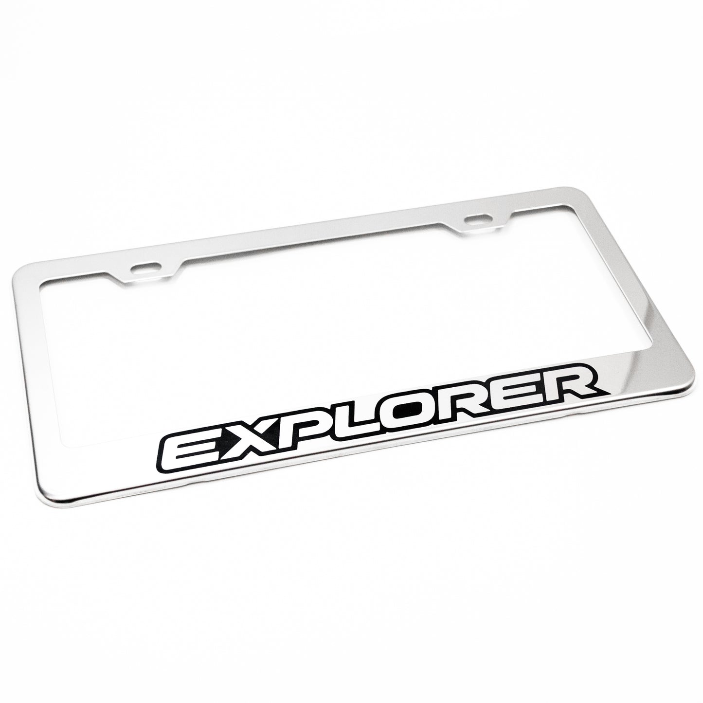 Stainless Steel License Plate Frame Holder Fits For FORD EXPLORER