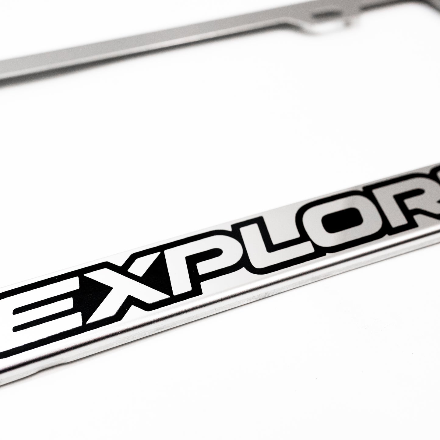 Stainless Steel License Plate Frame Holder Fits For FORD EXPLORER