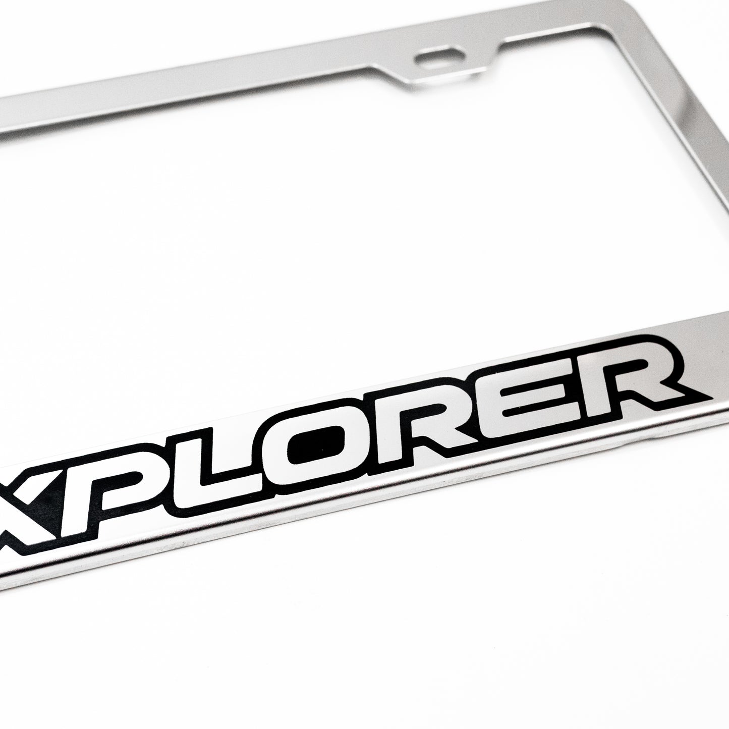Stainless Steel License Plate Frame Holder Fits For FORD EXPLORER