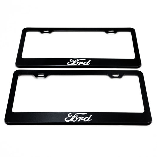 Stainless Steel License Plate Frame Holder Fits For FORD