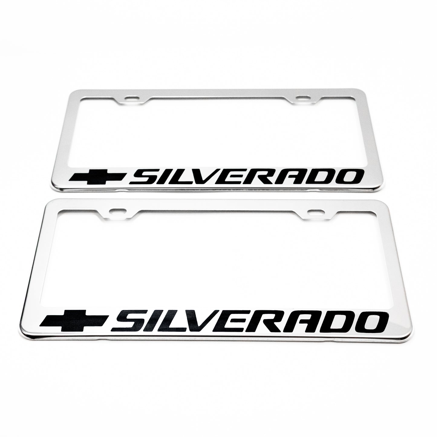 Stainless Steel License Plate Frame Holder Fits For CHEVROLET SILVERADO