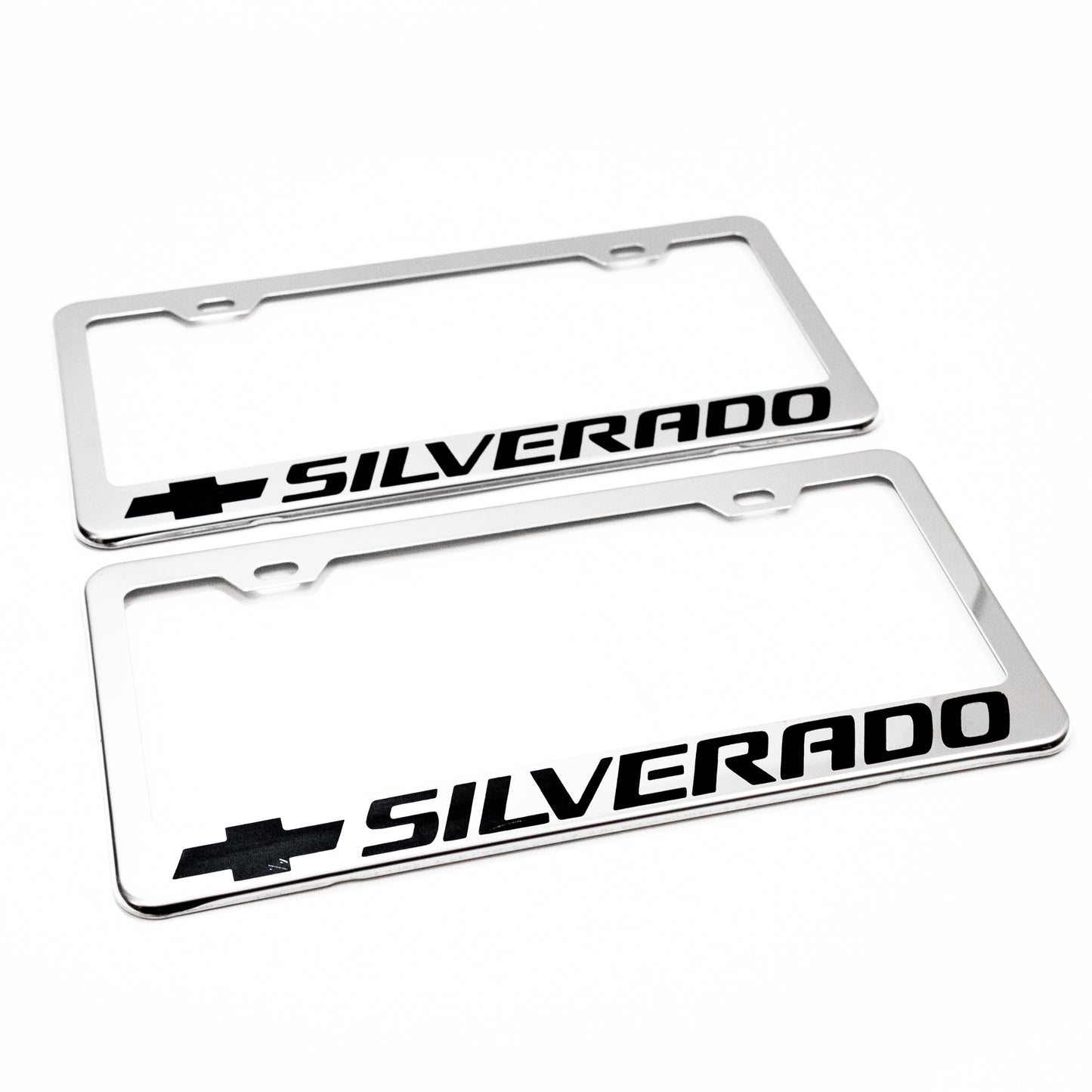 Stainless Steel License Plate Frame Holder Fits For CHEVROLET SILVERADO
