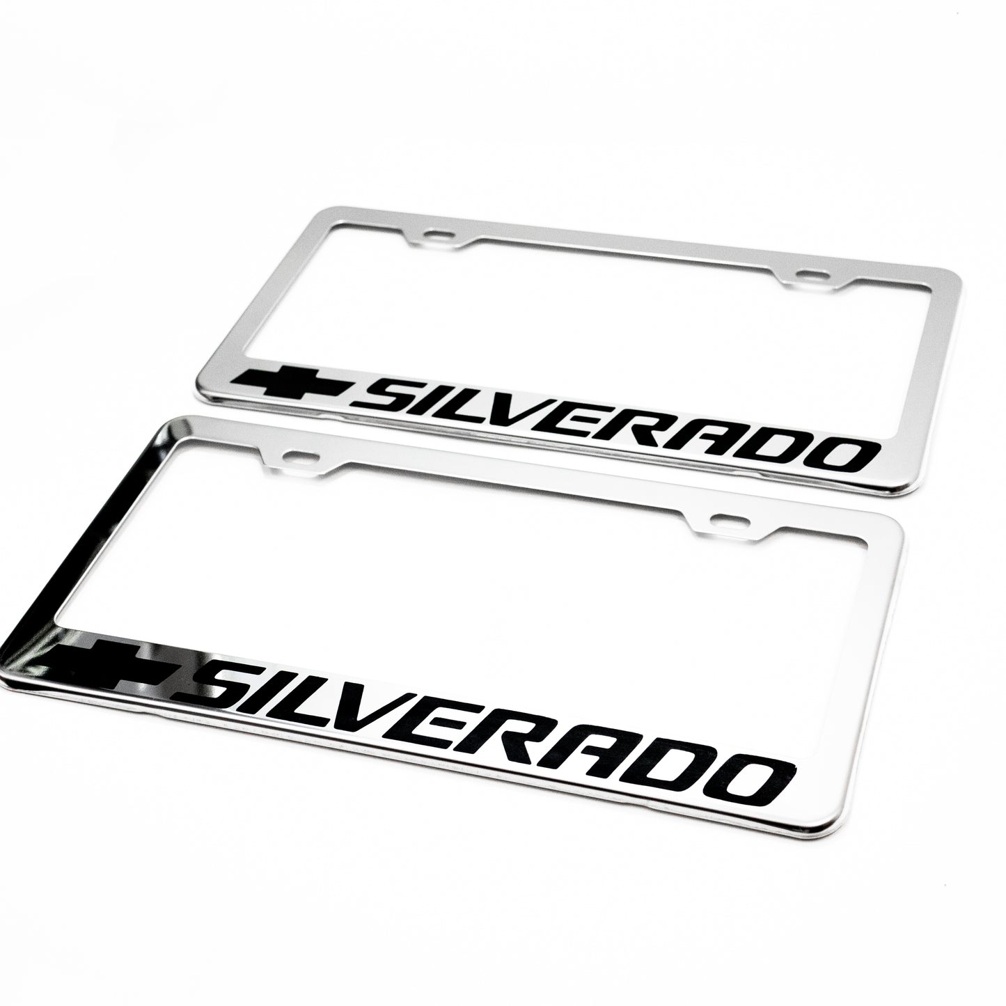 Stainless Steel License Plate Frame Holder Fits For CHEVROLET SILVERADO