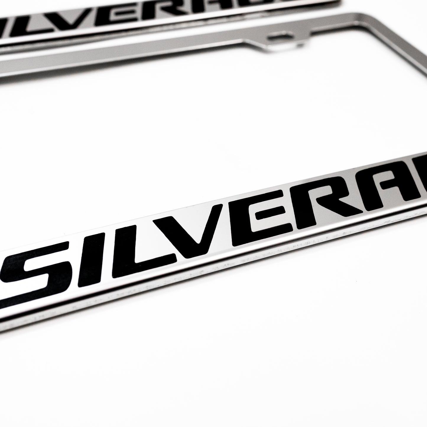 Stainless Steel License Plate Frame Holder Fits For CHEVROLET SILVERADO