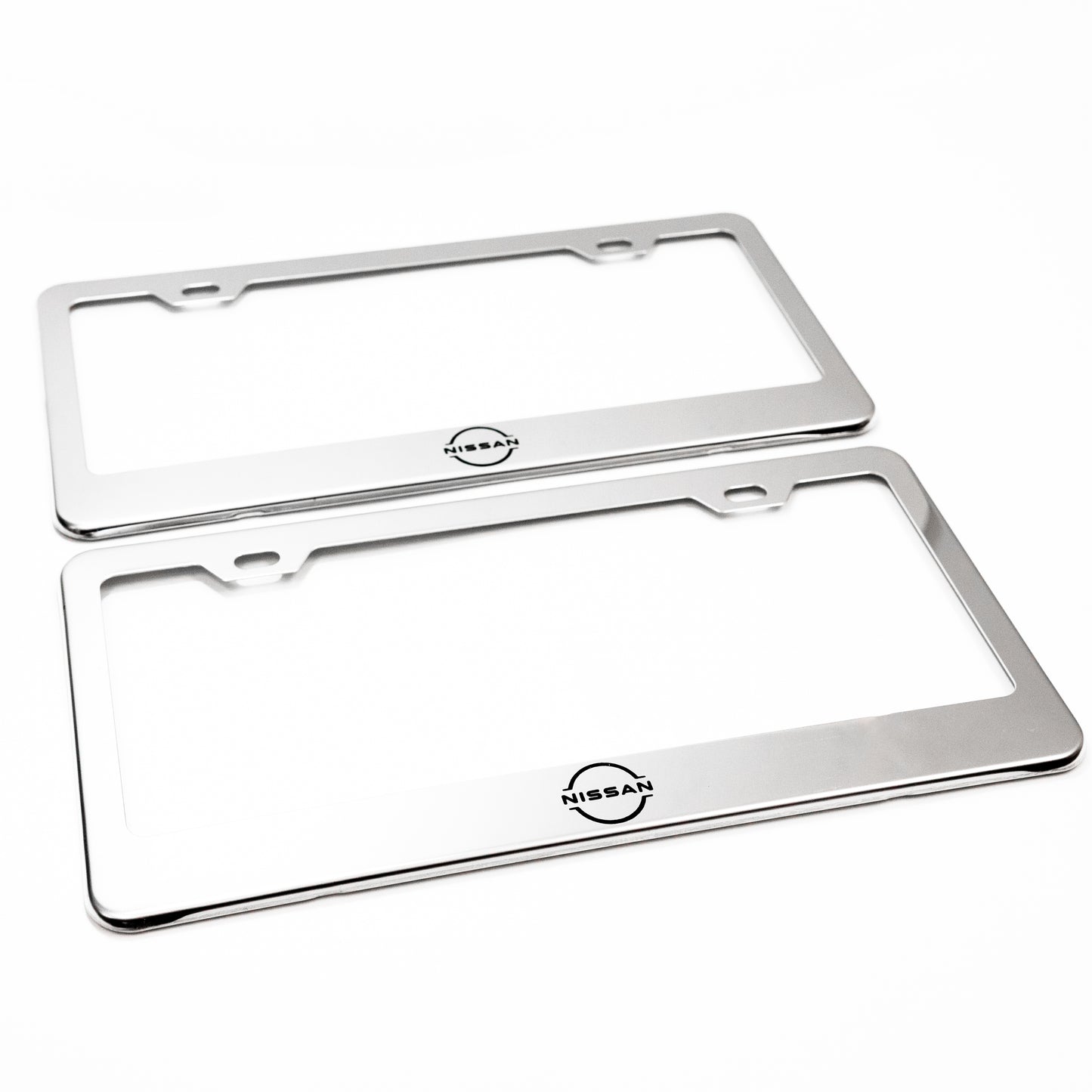 Stainless Steel License Plate Frame Holder Fits For NISSAN
