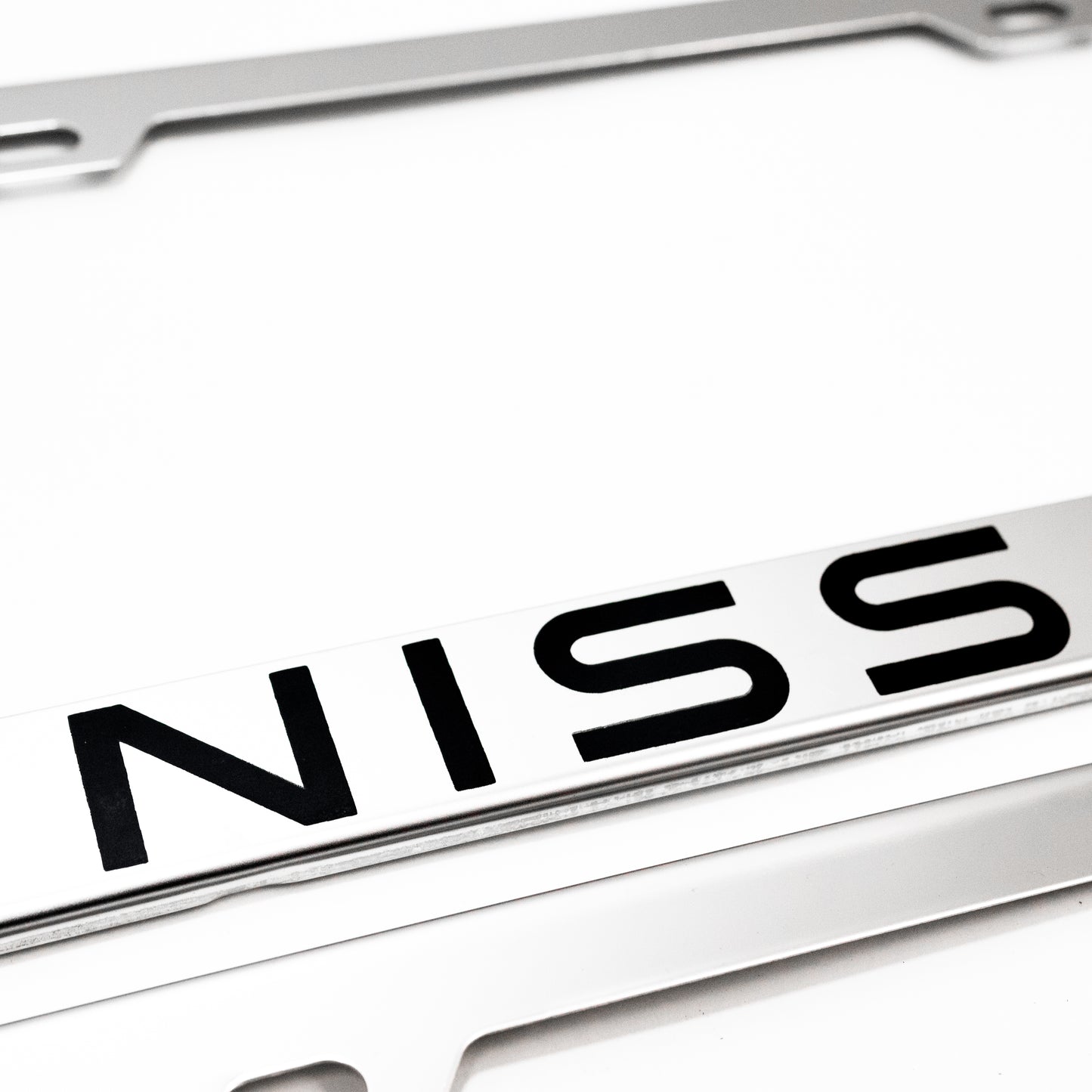 Stainless Steel License Plate Frame Holder Fits For NISSAN